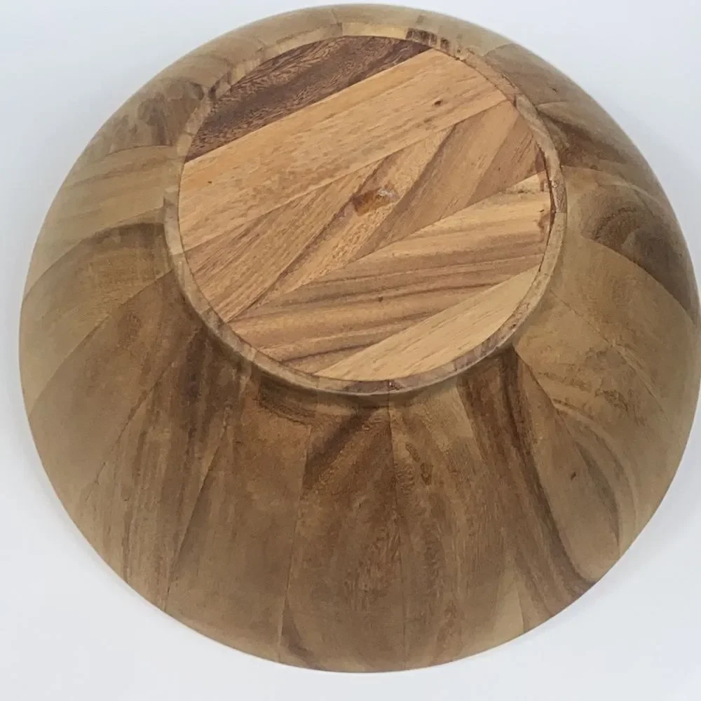 Handmade Wooden Big Bowl Utensil Holder